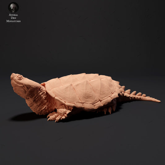 Produktfoto Tier Figur Diorama, Modellbau: 0: Schnappschildkröte sonnend: Tiere des Nordens