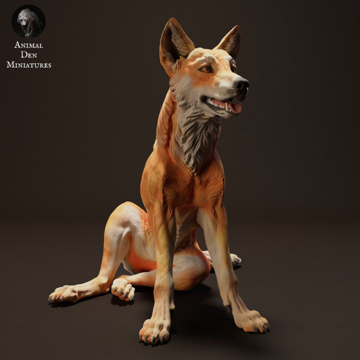 Produktfoto Tierfigur Animal Den Miniatures 0: Wildtier Tierfigur: Dingo - sitzend (23_04_08)