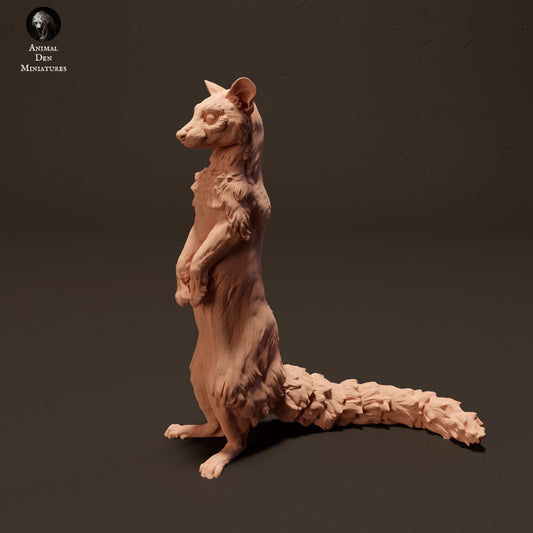 Produktfoto Tier Figur Diorama, Modellbau: 0: Ginsterkatze/ Genet stehend: Tiere aus Afrika