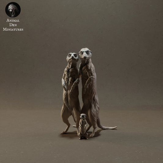 Produktfoto Tierfigur Animal Den Miniatures 0: Wildtier Tierfiguren: Erdmännchen-Familie (23_03_08)