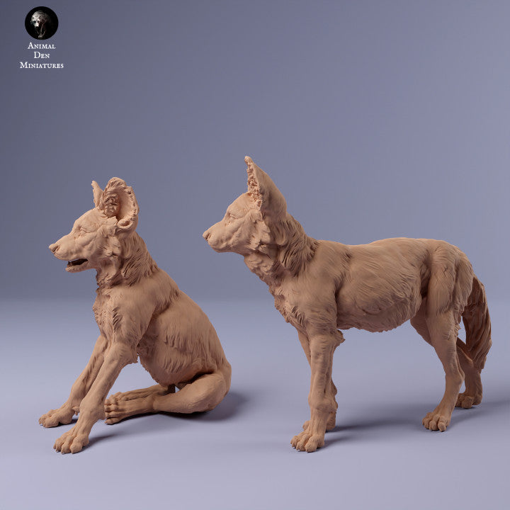 Produktfoto Tier Figur Diorama, Modellbau: 0: Afrikanischer Wildhund Jungtiere: Tiere aus Afrika