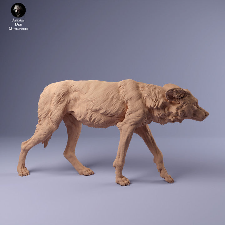 Produktfoto Tier Figur Diorama, Modellbau: 0: Afrikanischer Wildhund schleichend: Tiere aus Afrika