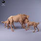 Produktfoto Tier Figur Diorama, Modellbau: 0: Afrikanische Wildhunde jagen Gnu: Tiere aus Afrika