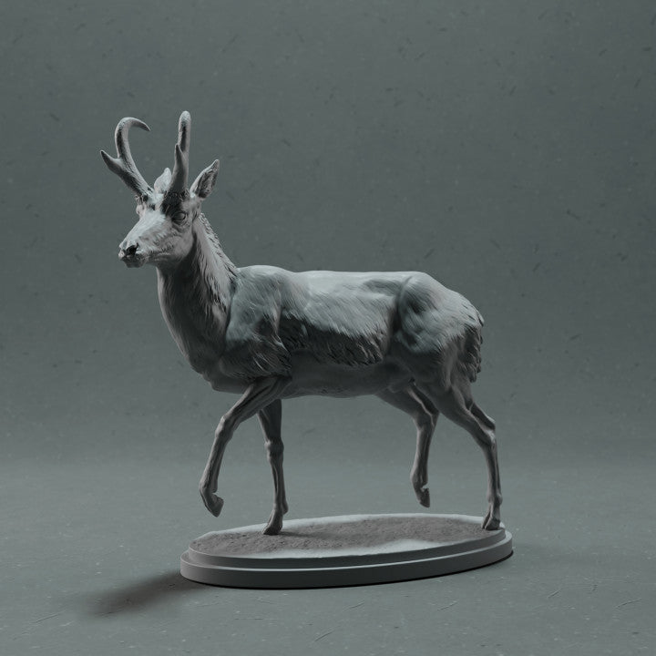Zdjęcie produktu figurki zwierzęcej Animal Den Miniatures 1: Figurka dzikiego zwierzęcia: widłoróg - samiec (22_10_09)