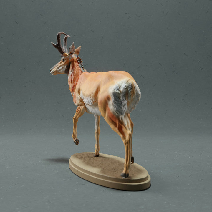 Zdjęcie produktu figurki zwierzęcej Animal Den Miniatures 3: dzikie zwierzę, figurka zwierzęca: widłoróg amerykański - samiec (22_10_09)