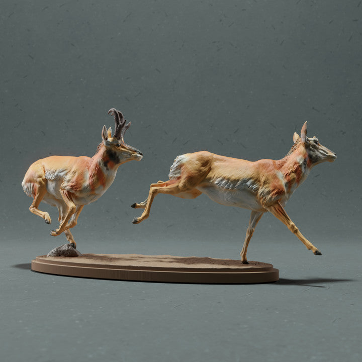 Produktfoto Tierfigur Animal Den Miniatures 2: Wildtier Tierfigur: Gabelbock - im Galopp (22_10_10)