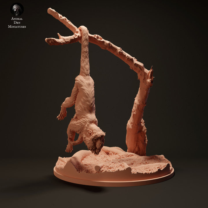 Produktová fotografie zvířecí figurky Animal Den Miniatures 0: Džunglová zvířecí figurka: rudý vřešťan (23_06_06)