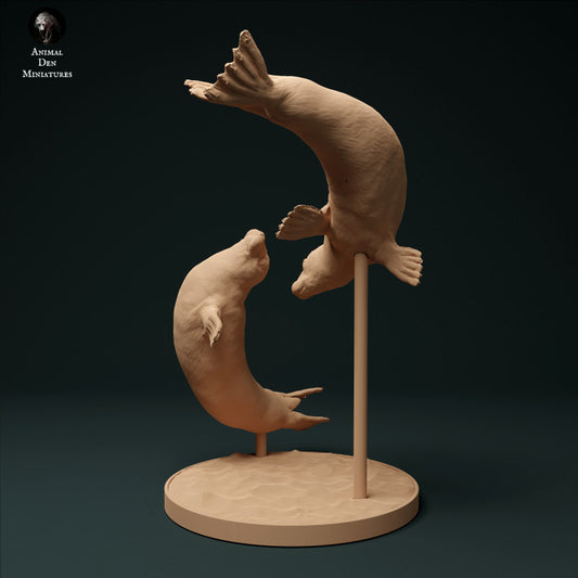 Produktfoto Tier Figur Diorama, Modellbau: 0: Kegelrobben schwimmend: Tiere aus dem Meer