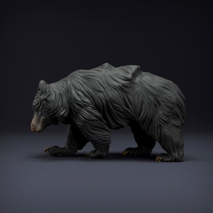 Zdjęcie produktu figurki zwierzęcej Animal Den Miniatures 0: figurka dzikiego zwierzęcia: niedźwiedź wargacz (22_08_07)
