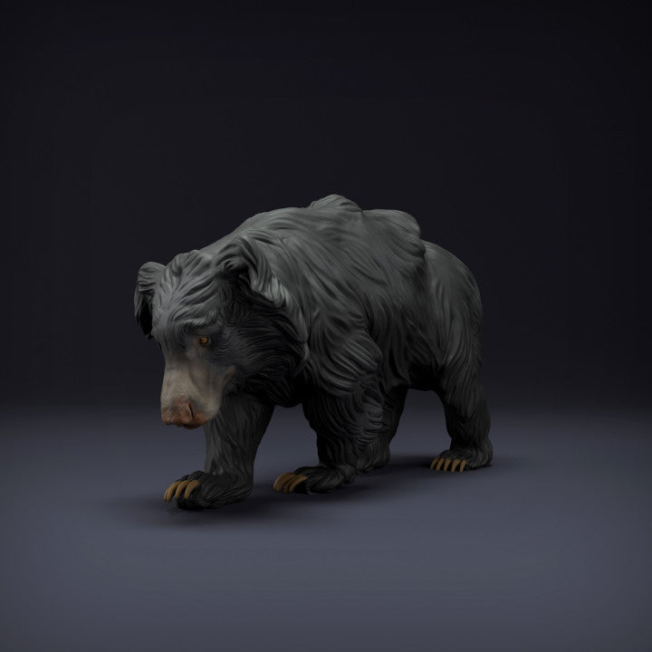 Zdjęcie produktu figurki zwierzęcej Animal Den Miniatures 1: Figurka dzikiego zwierzęcia: niedźwiedź wargacz (22_08_07)