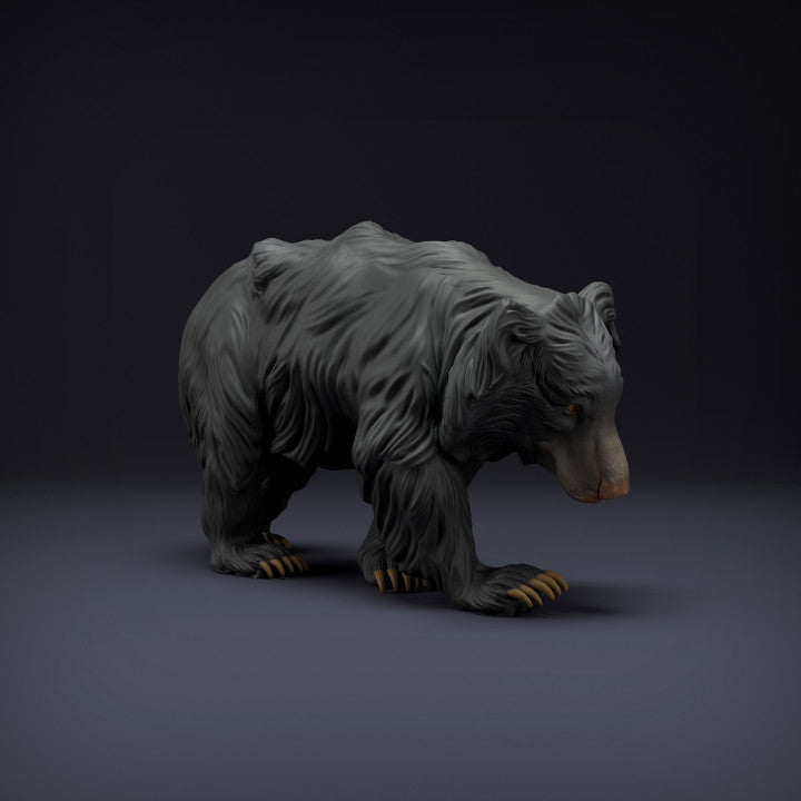 Zdjęcie produktu figurki zwierzęcej Animal Den Miniatures 3: Figurka dzikiego zwierzęcia: niedźwiedź wargacz (22_08_07)