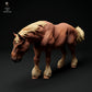 Produktfoto Tier Figur Diorama, Modellbau: 0: Farm Tier Figur: futterndes Pferd - Suffolk Punch