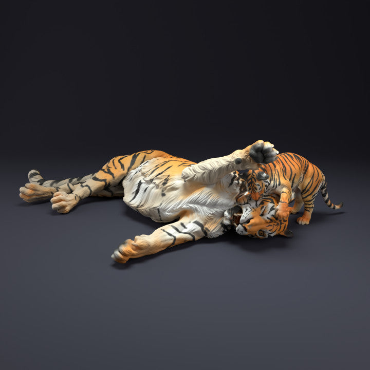 Produktfoto Tierfigur Animal Den Miniatures 3: Wildtier Tierfigur: Bengalischer Tiger mit Jungtier (22_08_11)