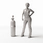 Diorama Modellbau Produktfoto 1: Diorama Haushalt: Gasflasche mit Ventil (Ref. 772D)