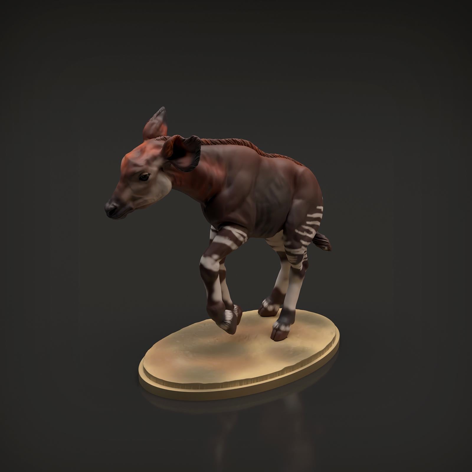 Produktfoto Tier Figur Diorama, Modellbau: 0: Savannen Tier Figur: Okapi Kalb (Ref 01_01_52)