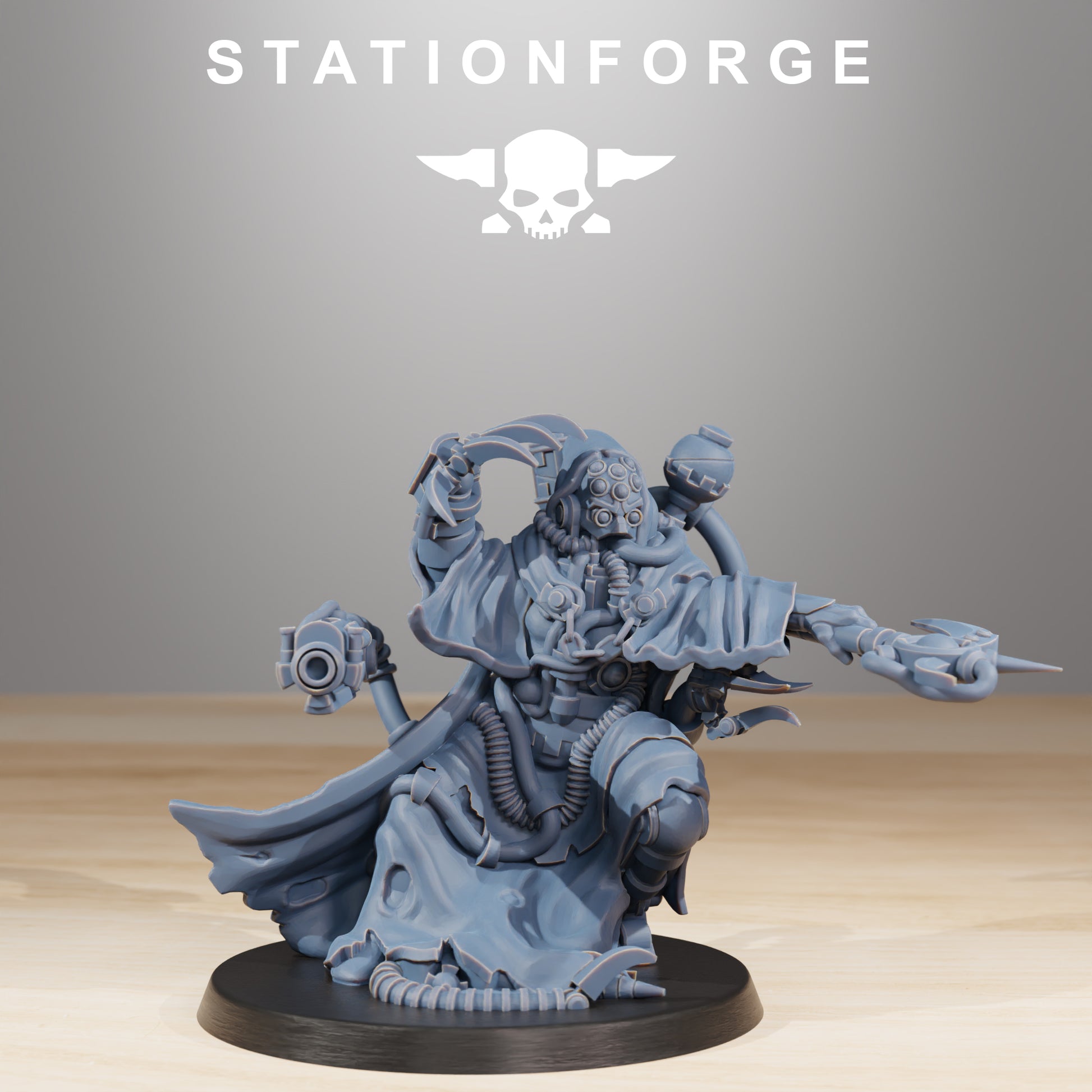 Produktfoto Tabletop 28mm The Printing Goes Ever On (TPGEO)  0: Scavengers Cultist Leader & The Seer