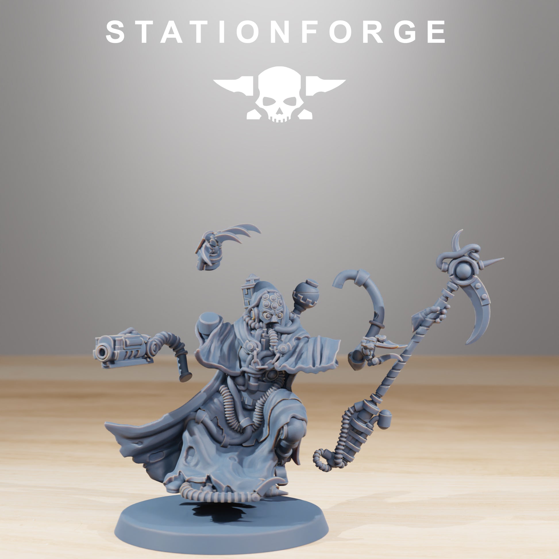Produktfoto Tabletop 28mm The Printing Goes Ever On (TPGEO)  0: Scavengers Cultist Leader & The Seer