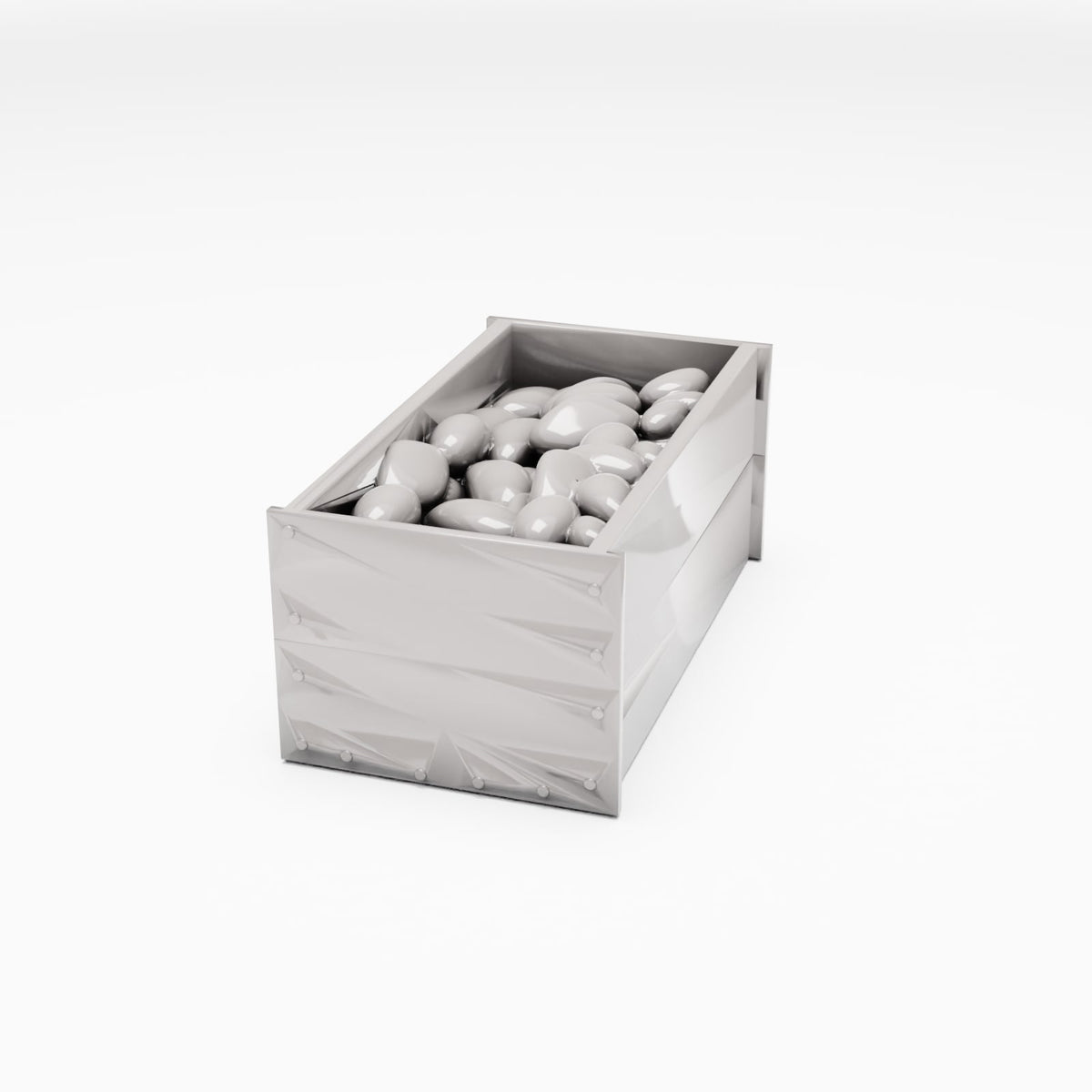 Diorama Modellbau Produktfoto 0: Diorama Markt: Offene Obstkiste mit Waren (Ref. 815D)
