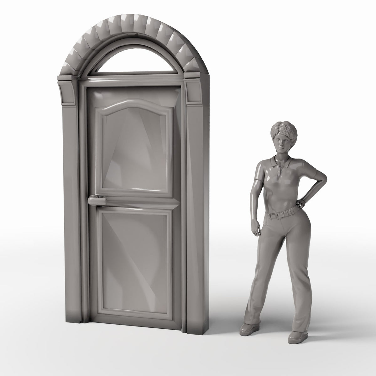 Foto prodotto per diorami e modellismo 1: Architettura per diorami: Porta d’ingresso neoclassica (Ref. 854D)