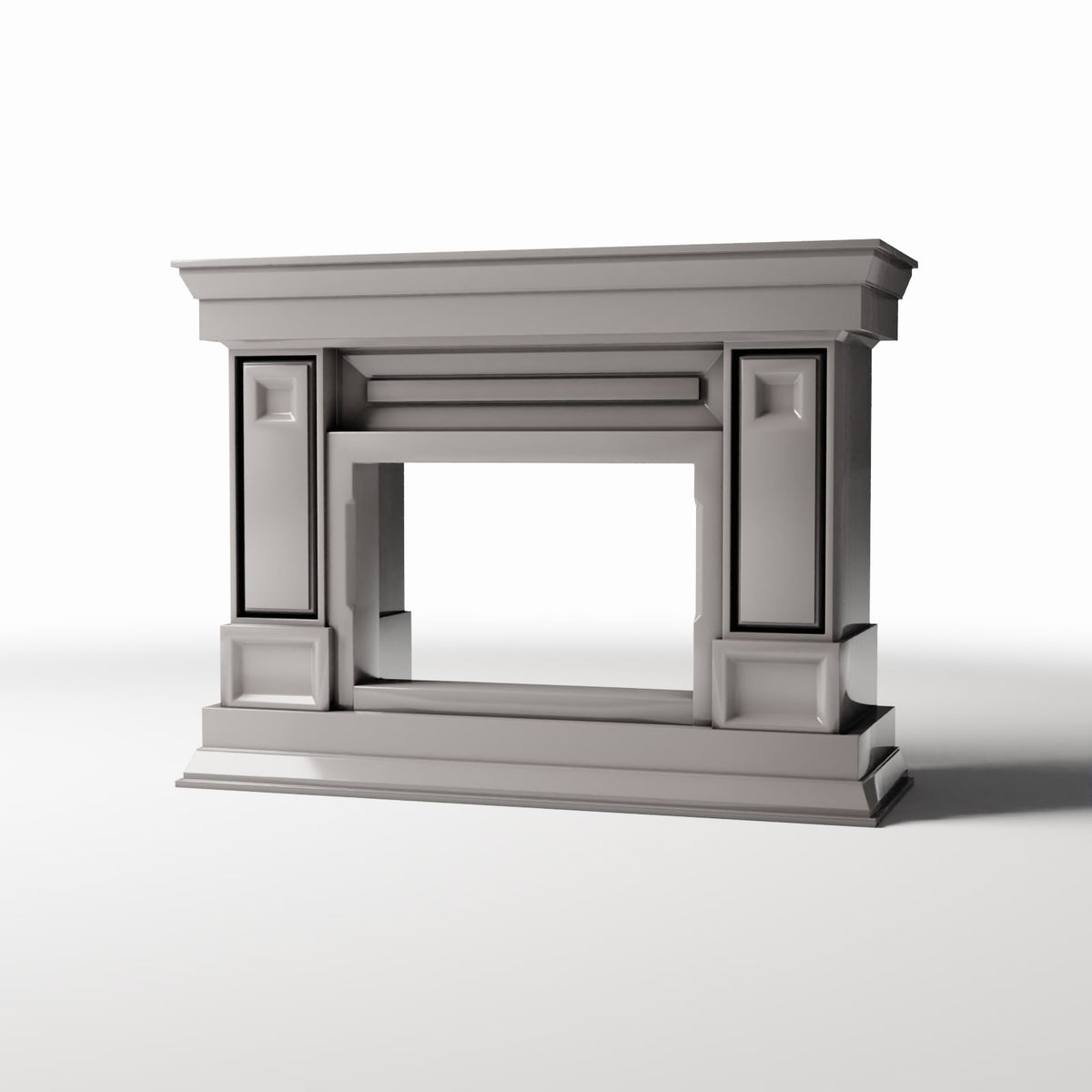Diorama Modellbau Produktfoto 0: Diorama Architektur: Schmaler neoklassizistischer Kamin (Ref. 855D)