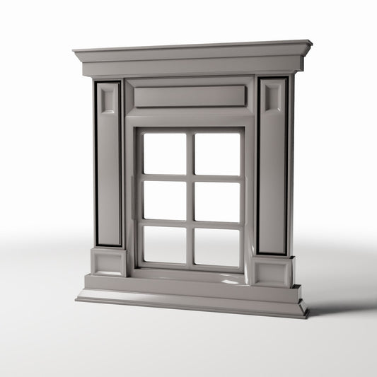 Diorama Modellbau Produktfoto 0: Diorama Gebäude: Schmales neoklassizistisches Fenster (Ref. 868D)