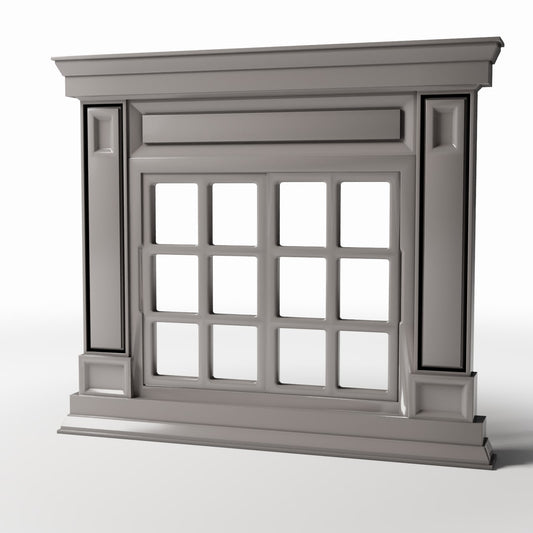 Diorama Modellbau Produktfoto 0: Diorama Gebäude: Neoklassizistisches Fenster mit Pilastern (Ref. 869D)