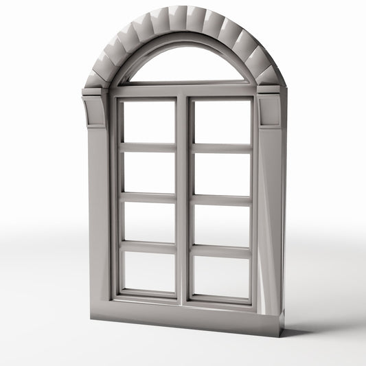 Diorama Modellbau Produktfoto 0: Diorama Architektur: Neoklassizistisches Fenster mit Oberlicht (Ref. 874D)