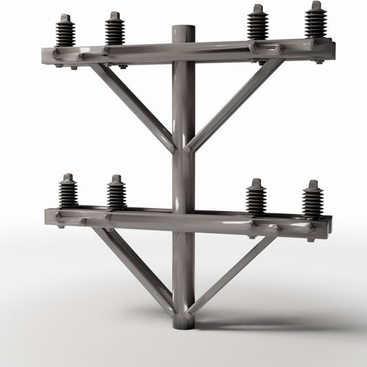 Diorama Modellbau Produktfoto 0: Diorama Infrastruktur: Betonstrommast mit 8 Isolatoren (Ref. 924D)