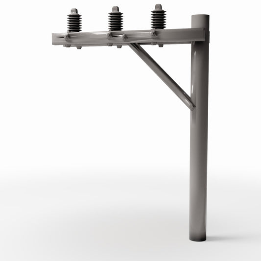 Diorama Modellbau Produktfoto 0: Diorama Infrastruktur: Strommast mit 3 Isolatoren (Ref. 933D)