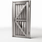 Foto prodotto per diorami e modellismo 0: Edificio per diorami: porta rustica in legno con rinforzi a Z (Ref. 963D)