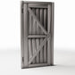 Foto prodotto per diorami e modellismo 3: Edificio per diorami: porta rustica in legno con rinforzi a Z (Ref. 963D)