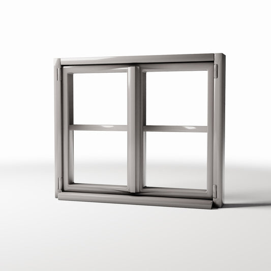 Diorama Modellbau Produktfoto 0: Diorama Gebäude: Rustikales Doppelfenster mit Fensterbank (Ref. 967D)