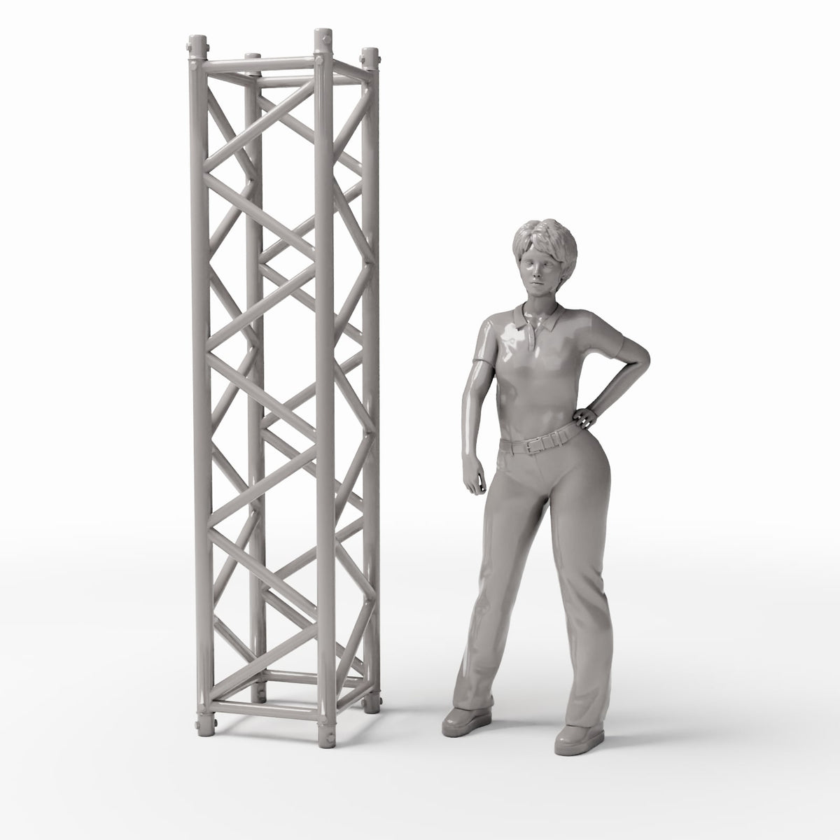 Foto prodotto per diorami e modellismo 1: Elementi per diorami: torre quadrata per traliccio da palco (Ref. 989D)