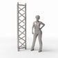 Foto prodotto per diorami e modellismo 1: Elementi costruttivi per diorami: traliccio triangolare da palco (Ref. 990D)