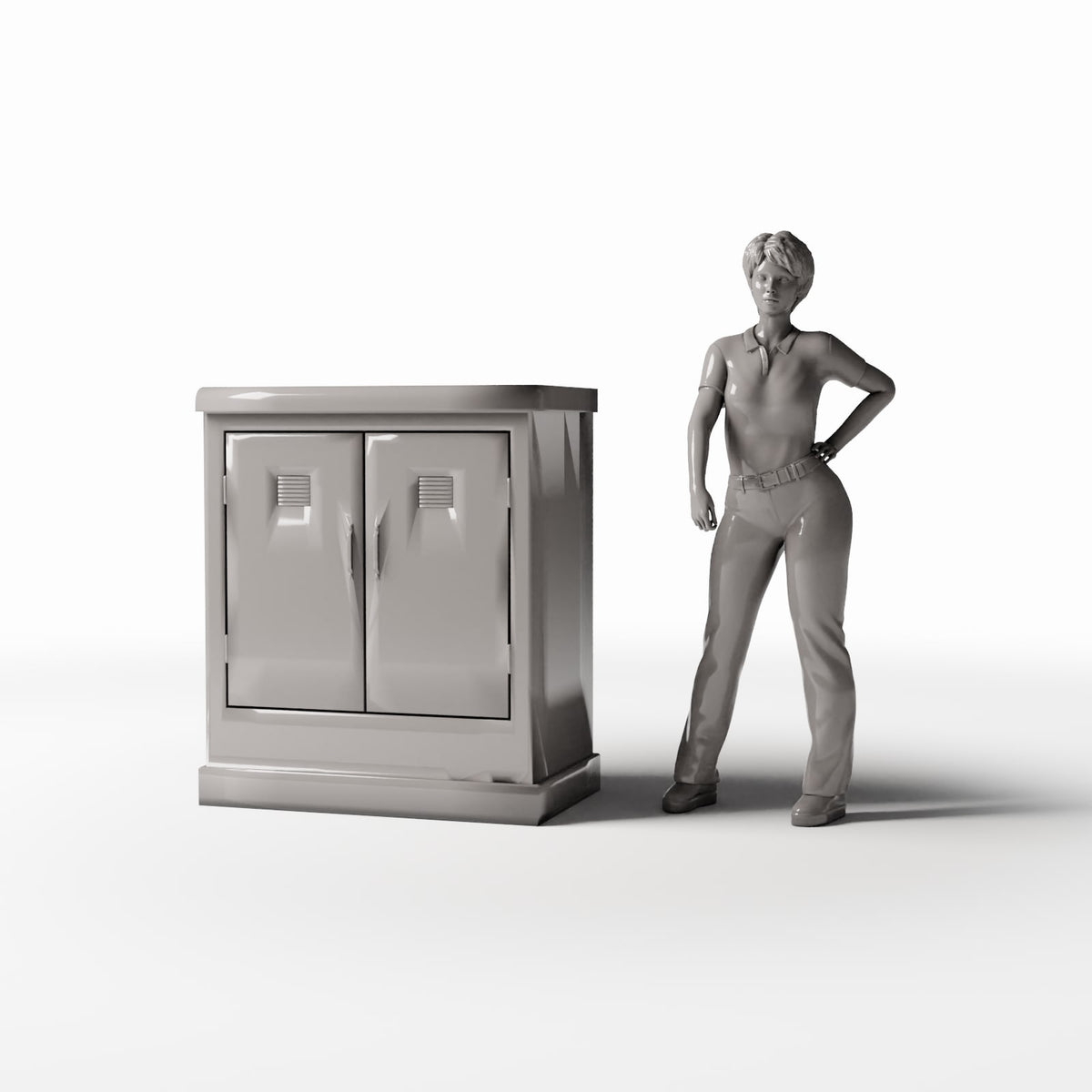 Diorama Modellbau Produktfoto 1: Diorama Infrastruktur: Außenschaltschrank Typ B (Ref. 995D)