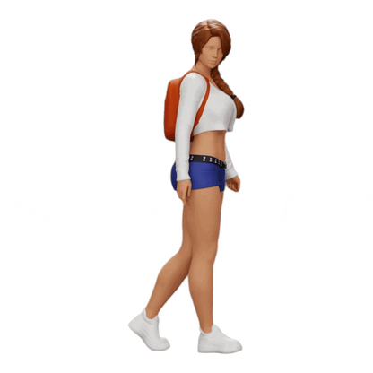 Immagine del prodotto 2 di 13: Miniatura: Ragazza Sexy, in Shorts, Minishirt e Zaino (Nr. a0)