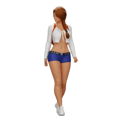 Foto del prodotto 0: Ragazza sexy, in shorts, minishirt e zaino (Rif. n. A0)