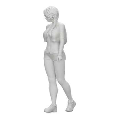 Foto del prodotto 0: Ragazza sexy, in shorts, minishirt e zaino (Rif. n. A0)