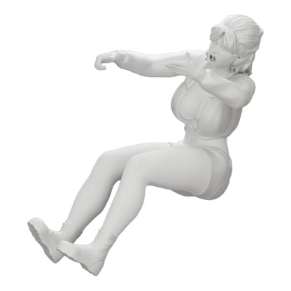 Foto del prodotto diorama: giovane donna arrabbiata in minigonna che urla dall'auto (Rif. Nr. A17)