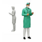 Diorama Modellbau Produktfoto 0: Chirurg/Arzt im Krankenhaus mit Stethoskop (Ref Nr. A29)