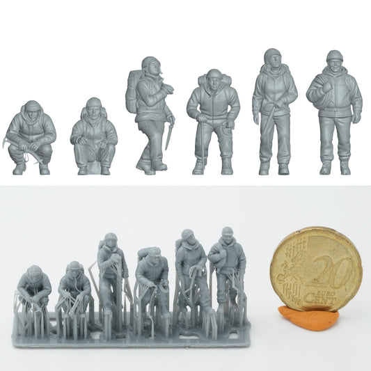 Produktfoto Figur H0, 1:72 - 0: Bergsteiger Figuren Set (6 Figuren)