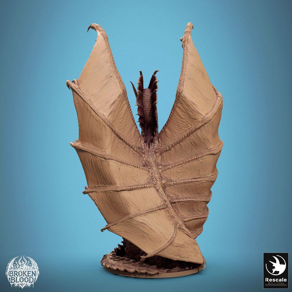 Zdjęcie produktu Tabletop 28mm Lord of the Print (LotP) 2: Miniatura Tabletop: Legendarny Altdragon - Władca Smoków i Strażnik Smoków, duży potwór z skrzydłami Boss do Wargame, Skirmish i RPG (24_11_A5)