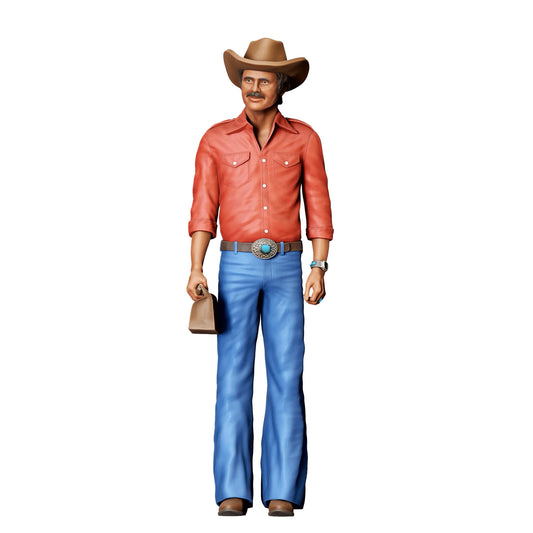 Diorama Modellbau Produktfoto 0: Cowboy mit Hut und Tüte – stehende Figur in Westernkleidung (Ref. Nr. 399)