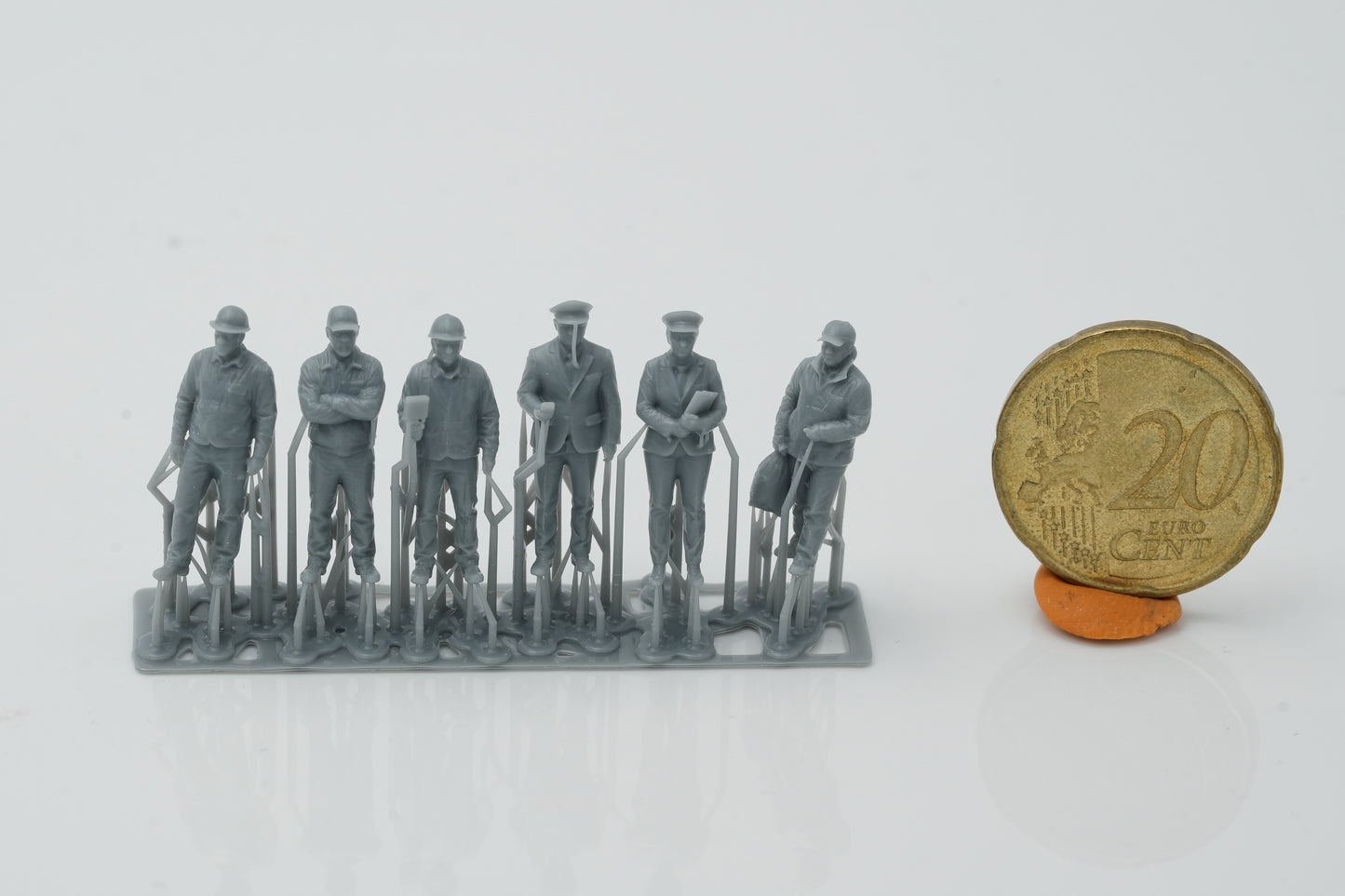 Diorama modelarstwo produkt zdjęcie 0: Bahnpersonal figurki zestaw 2 - 6 figurek (h0_28)