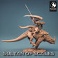 Cavalier Enfant de Dragon sur Lézard - Puissant Soldat du Désert - Guerrier Enfant de Dragon (E4)