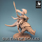 Cavalier Enfant de Dragon sur Lézard - Puissant Soldat du Désert - Guerrier Enfant de Dragon (E4)