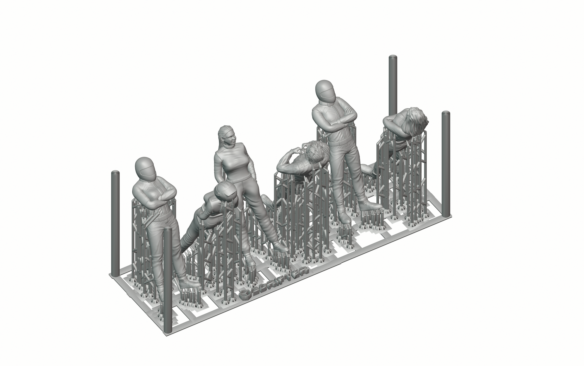 Produktfoto Diorama und Modellbau Miniatur Figur: Fahrer Set, 6 Figuren