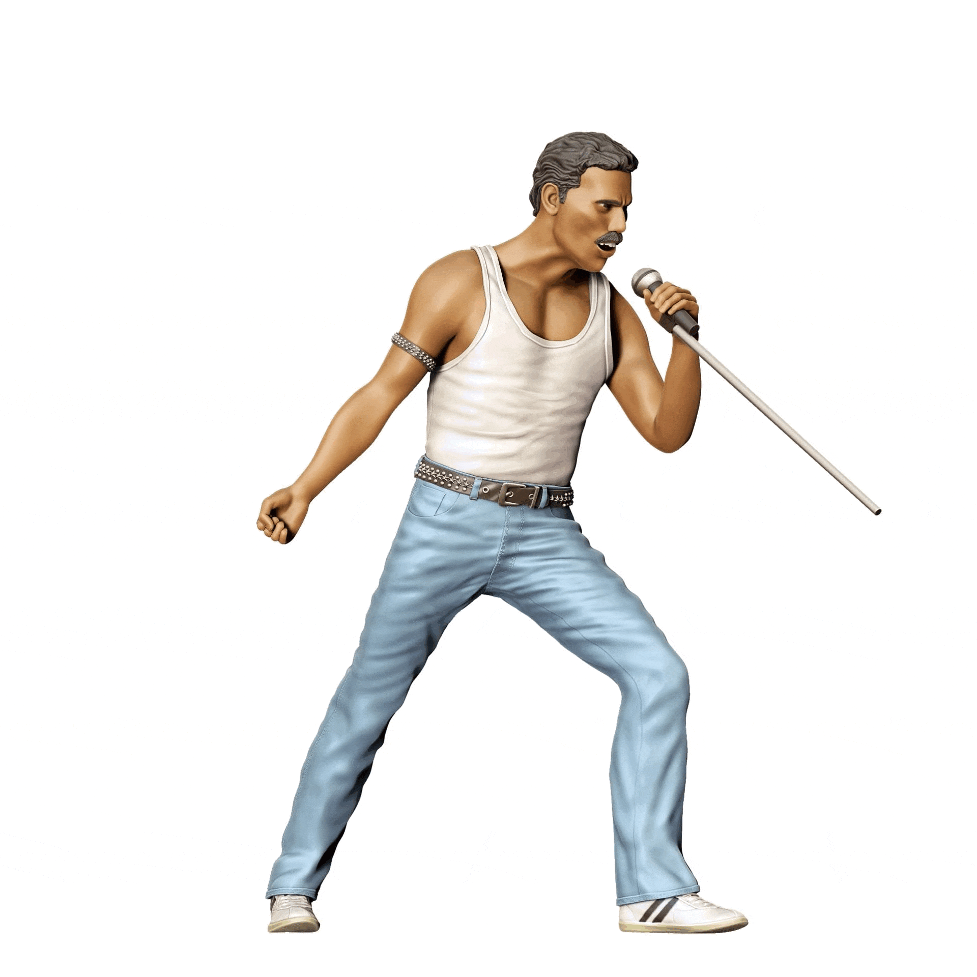 Diorama Modellbau Produktfoto 0: Berühmte Rockband - Sänger (Ref. Nr. 327)