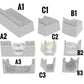 Produktfoto Tabletop 28mm Geländeteile, Häuser, Dekoration und Bits von Creation Conquest (CC)  0: Stadtmauer A2- Kingdom Of Saxonia - Mittelalterliches Dorf der Pferdeherren