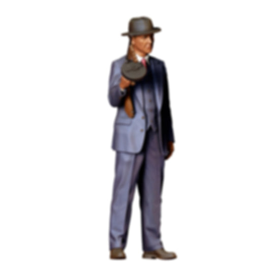 3DP Miniatures 0: Stehende Figur: Mann im Anzug mit Hut in der Hand (Ref. Nr. 516)